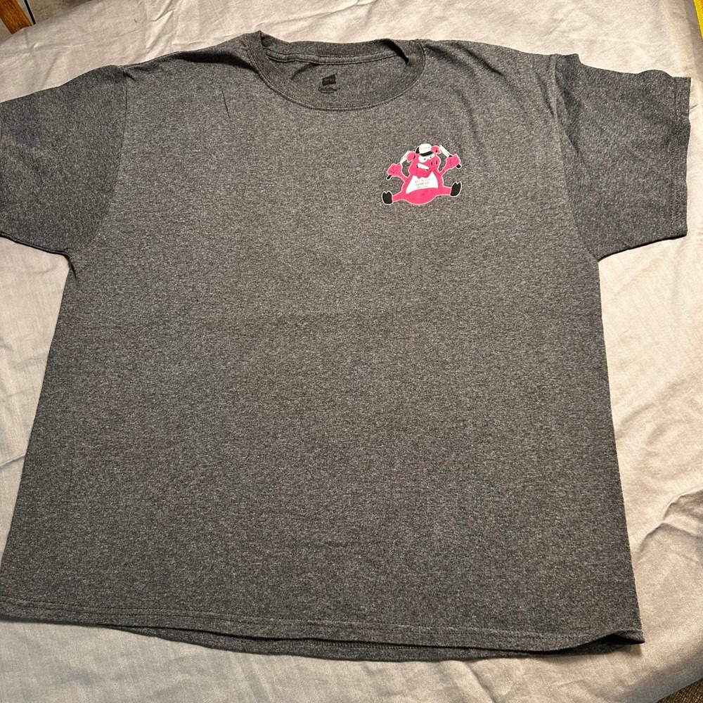 Hanes Big Belly Barbecue Battle Davenport FL Graphic T-Shirt Gray Mens Large